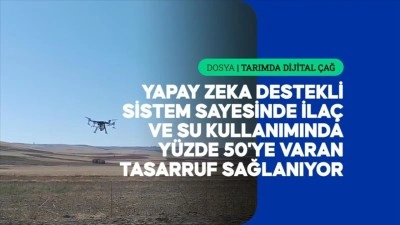 Dron ve tarım robotunu senkronize eden yerli sistem &ccedil;ift&ccedil;iye maliyet avantajı sağlıyor