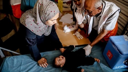 DSÖ ve ortakları, Gazze'de 10 binden fazla çocuğu hastalıklardan korumak için aşıladı