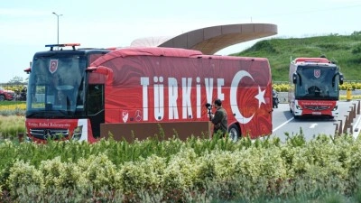 D&uuml;nya Kupası'nda m&uuml;cadele edecek A Milli Futbol Takımı i&ccedil;in uğurlama t&ouml;reni yapıldı