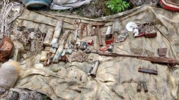 Elazığ'da teröristlere ait silah, mühimmat ve hayati malzeme ele geçirildi