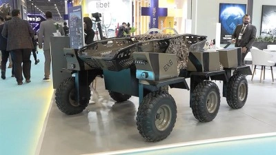 Elektroland Defence, 6x6 insansız kara aracı "G&Ouml;KB&Ouml;R&Uuml;"y&uuml; SAHA 2026'da tanıttı