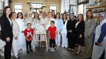 Emine Erdoğan, KKTC'de GİKA-KOOP Eğitim, Üretim ve Satış Merkezi'ni ziyaret etti