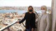 Emine Erdoğan, Olena Zelenska ile Galata Kulesi'ni ziyaret etti