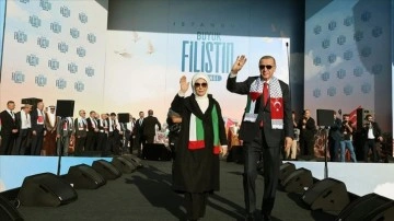 Emine Erdoğan'dan "Büyük Filistin Mitingi" paylaşımı