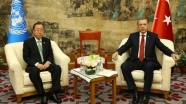Erdoğan ile Ban, Fırat Kalkanı operasyonunu görüştü