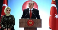 Erdoğan, Cumhurbaşkanlığı Külliyesi'nde resepsiyon verdi