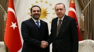 Erdoğan, Lübnan'da hükümeti kurmakla görevlendirilen Saad Hariri'yi bildirme etti