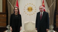 Erdoğan, Parlamentolararası Birlik Başkanı Gabriela Cuevas Barron'u kabul etti