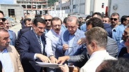 Erdoğan, Sarp Gümrük Kapısı'nda incelemelerde bulundu