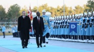 Erdoğan, Talon'u resmi törenle karşıladı
