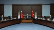Erdoğan Yeni Azerbaycan Partisi Genel Başkanvekili Budaqov ve beraberindeki heyeti kabul etti