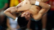 Erkekler 10 metre platform atlamada altın madalya, Çinli Chen'in