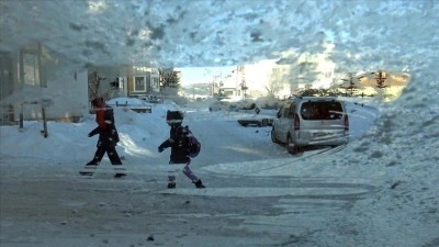 Erzurum, Kars, Tunceli ve Ardahan'da kar yerini soğuk havaya bıraktı