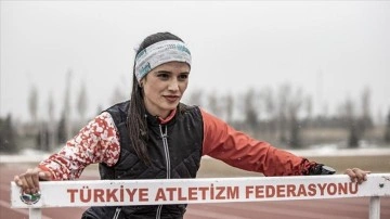 Erzurum'un dondurucu soğukları, olimpiyat kotası için çalışan Nursena'nın hızını kesmiyor