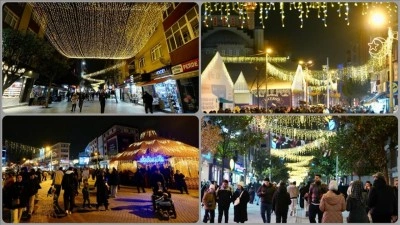 Esenler D&ouml;rtyol Meydanı Ramazan ayı i&ccedil;in ışıklandırıldı