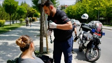 Eskişehir'de motosikletli 112 ekipleri ortalama 3 dakikada vakaya ulaşıyor