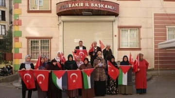 Evlat nöbetindeki Diyarbakır annelerinden Filistin'e destek açıklaması