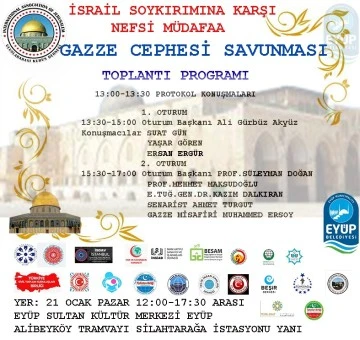 Eyüpsultan’da Gazze ve Filistin Sempozyumu