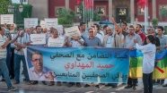 Fas’ta tutuklu gazetecilere destek gösterisi