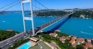 Fatih Sultan Mehmet Köprüsü'ndeki trafik yoğunluğu havadan görüntülendi