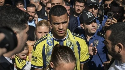 Fenerbah&ccedil;e'nin yeni transferi Mason Greenwood, İstanbul'a geldi