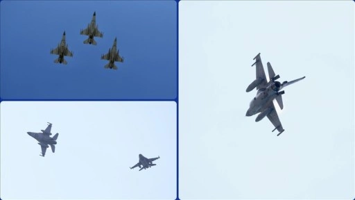 Fethiye'de F-16'lar gösteri uçuşu yaptı