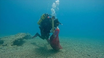 Fethiye'de deniz dibi ve koy temizliği yapıldı