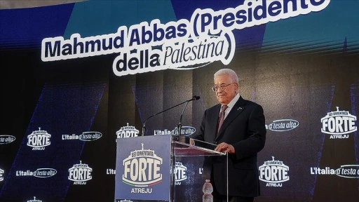 Filistin Devlet Başkanı Abbas'tan İtalya'ya "Filistin Devleti'ni tanıyın" ç