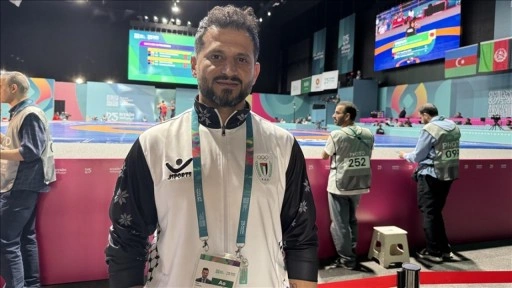 Filistin Güreş Milli Takımı Antrenörü Hassan'a göre spor seslerini duyurabilmek için bir araç