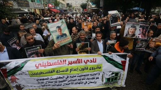 Filistin Halkıyla Dayanışma Günü dolayısıyla Ramallah ve Nablus'ta gösteri düzenlendi