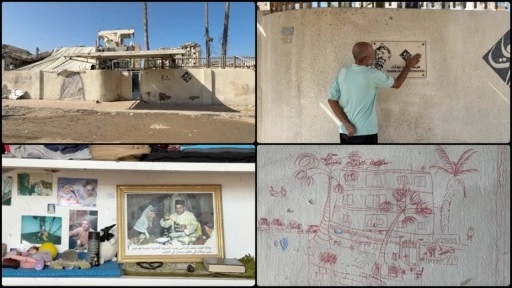 Filistin'in efsanevi lideri Arafat'ın Gazze'deki evi "evsizlere yuva" oldu