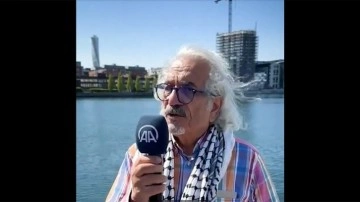 Kofia grubunun kurucusu George Totari, Filistin protestolarının simgesi 'Leve Palestina' şarkısını söyledi
