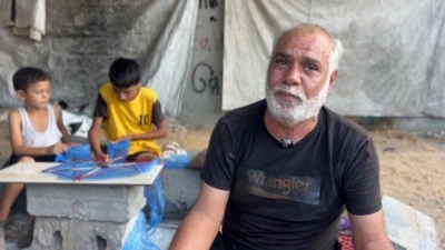 Filistinli baba "Gazze'de &ccedil;ocukların u&ccedil;urtmalarının bile İsrail i&ccedil;in tehdit" olarak a