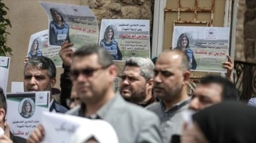 Filistinliler, Aljazeera muhabirinin öldürülmesini işgal altındaki Batı Şeria'da protesto etti