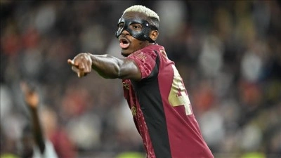 Galatasaraylı futbolcu Osimhen, Şampiyonlar Ligi'nde haftanın oyuncusu &ouml;d&uuml;l&uuml;ne aday g&ouml;sterildi