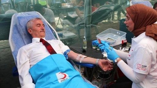 Gaziantep'te 43 belediye personeliyle başlayan kan bağışı kampanyası 66 bin üniteye ulaştı