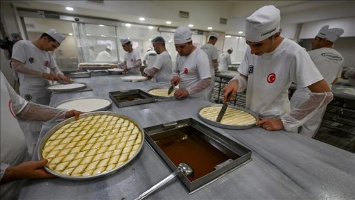Gaziantepli baklavacılarda bayram telaşı başladı
