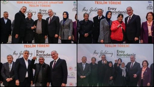 Gaziosmanpaşa'da kentsel d&ouml;n&uuml;ş&uuml;m&uuml; tamamlanan konutlar hak sahiplerine teslim edildi