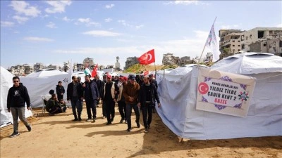 Gazze'de "2. Yıldız Tilbe &Ccedil;adır Kenti" a&ccedil;ıldı