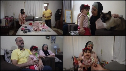 Gazze'de 23 yıllık evli çiftin çocuk özlemini, ailesini kaybeden "Cennet" bebek gider
