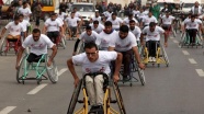 Gazze'de 'engelliler maratonu'