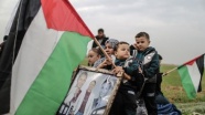 Gazze'de Filistinli tutuklulara destek gösterisi düzenlendi