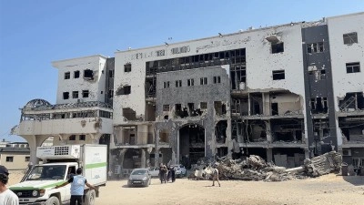 Gazze'de sağlık &ccedil;alışanlarından, İsrail hapishanelerindeki meslektaşlarının serbest bırakılması i&ccedil;in g&ouml;steri