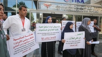 Gazze'deki kanser hastaları tedavi haklarını istiyor