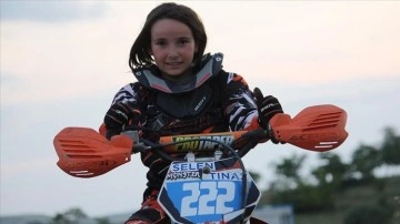 Genç motokrosçu Selen Tınaz'ın hedefi dünya şampiyonluğu