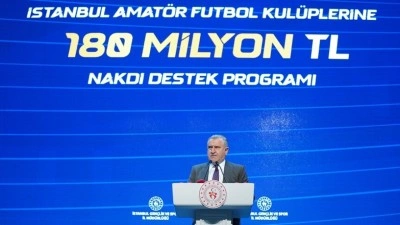 Gen&ccedil;lik ve Spor Bakanlığından amat&ouml;r futbol kul&uuml;plerine 180 milyon lira destek