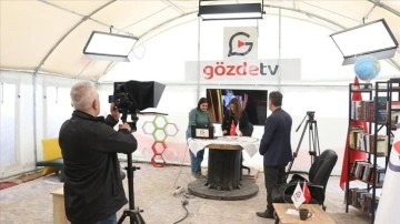 Gözde TV, yayınlarını 360 gündür çadırdan yapıyor