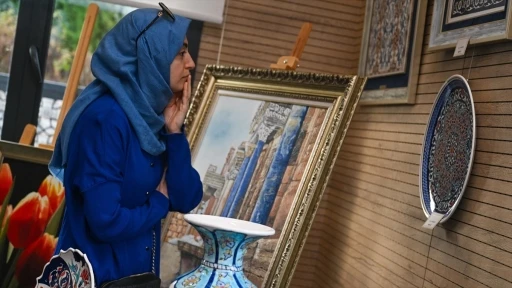 GSK Kültür Sanat Akademisinin 'Evvel Bir Mirasın İzinde' karma sergisi açıldı