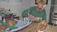 'Gülcemal gemisi'nin maketini 600 parçayla yaptı