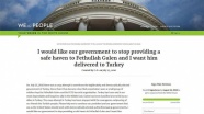 Gülen'in iadesi kampanyasında 100 bin imza toplandı